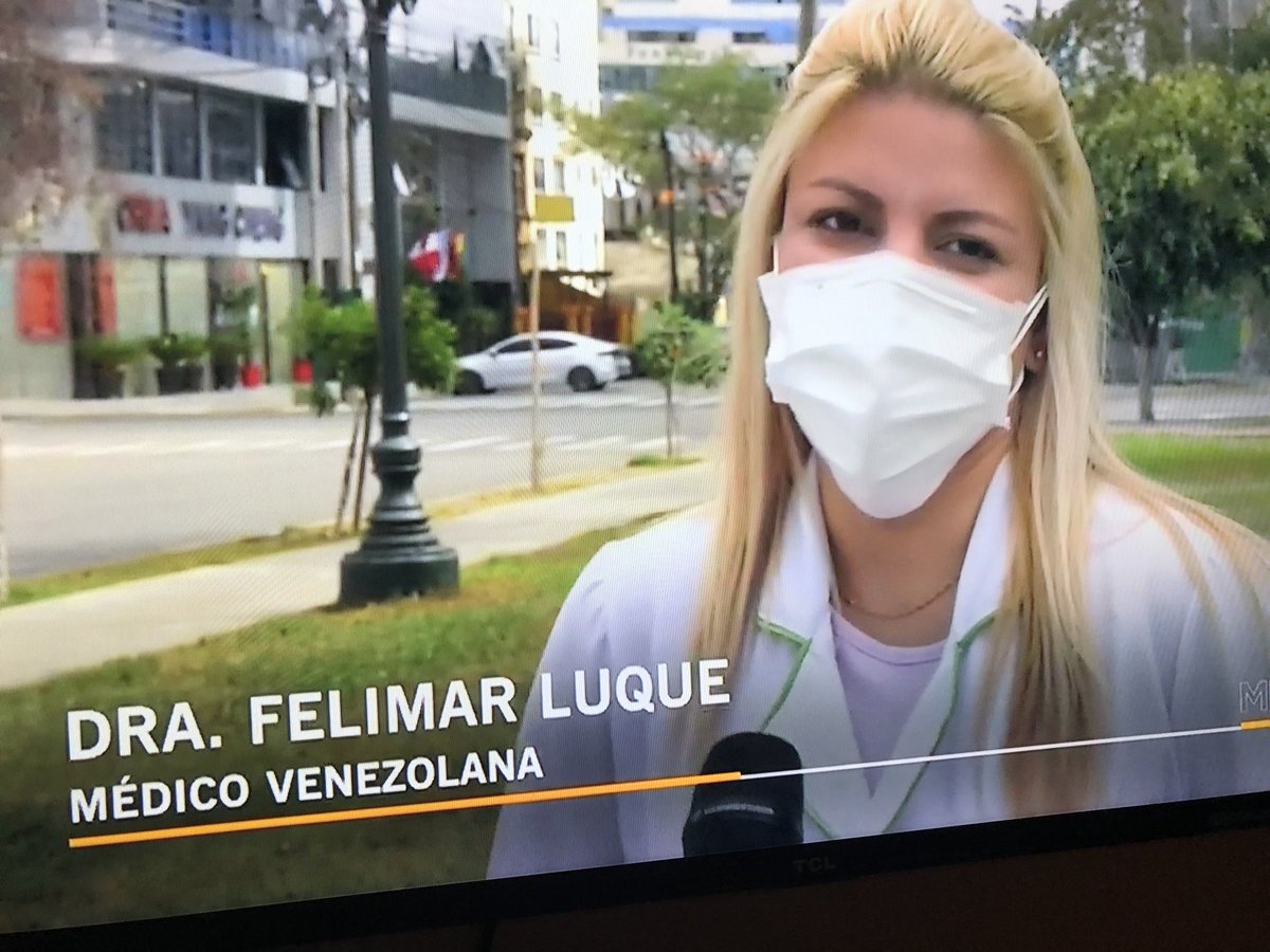 nelsonbocaranda's tweet photo. Médico Ginecóloga venezolana  Felimar Luque pasó de vender arepas a ejercer la medicina sin necesidad de reválida en Lima ante la escasez de médicos con el drástico ascenso de víctimas de la pandemia. https://t.co/2j8DErPqn3