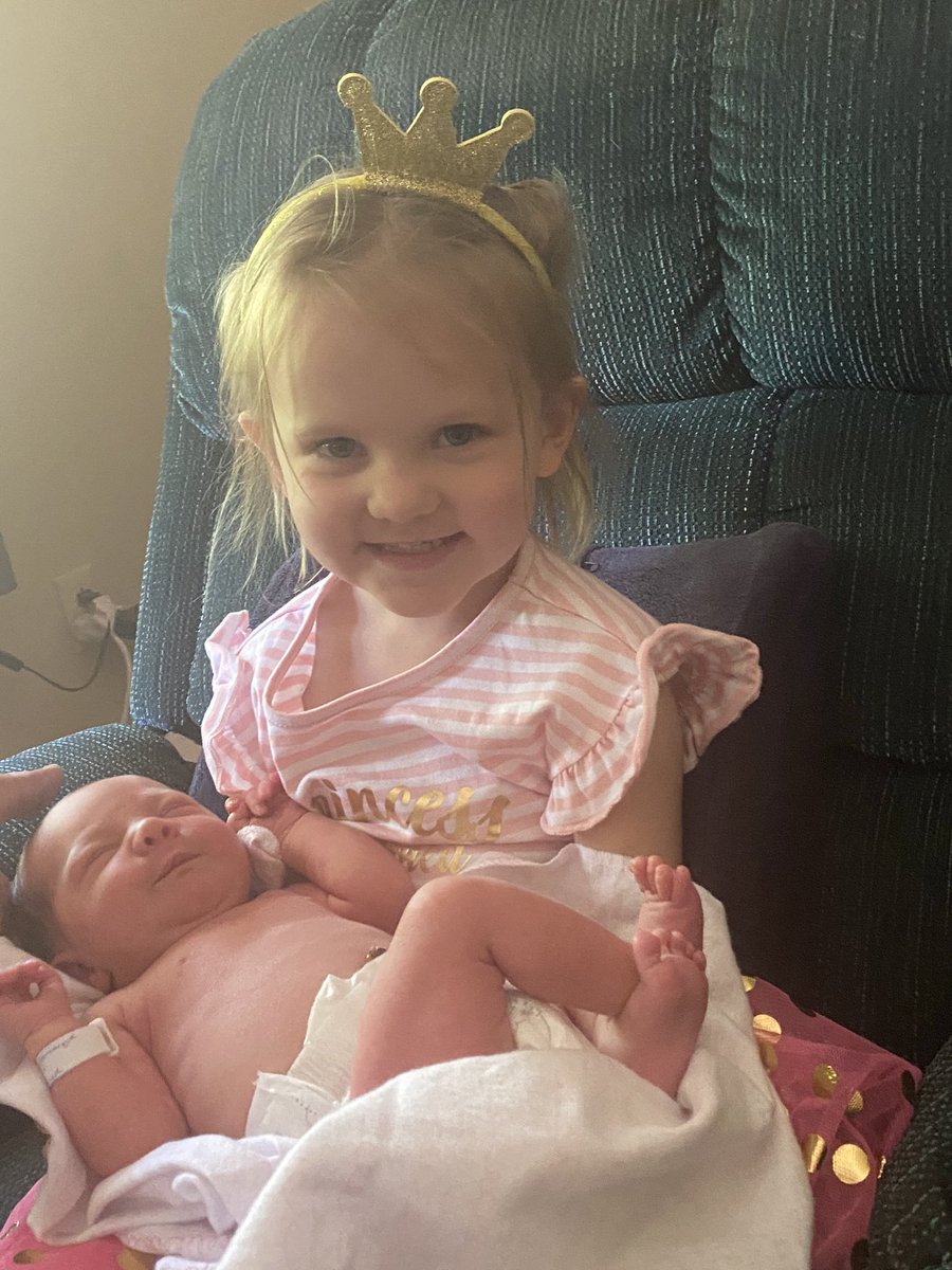 My newest grand baby, Harmony Amylia-Grace, was born at 8:32 AM on 6/15. She weighed 6 lbs 4 oz. and was 19 inches long. Her sister, Heaven Jenny-Grace, is a proud big sister.