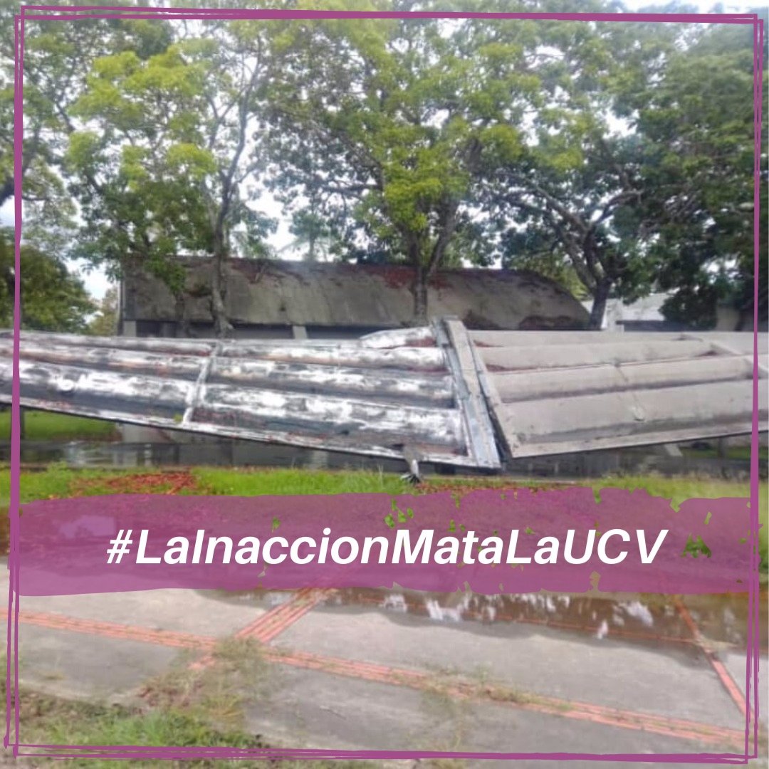 Lo ocurrido hoy en nuestra UCV es la  clara evidencia que #LaInaccionMataLaUCV y esto es gracias a  #21AñosDeAsfixia  y la incapacidad de las autoridades.
