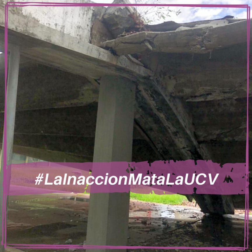 #LaInacciónMataLaUCV y esto es debido a la incapacidad de las autoridades encargadas, la responsabilidad no sólo es del régimen. ¡Es hora de accionar!