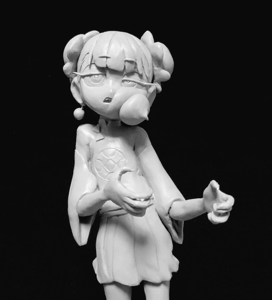 チョビラマ お勉強しといてよ のmv に登場するにらチャイナ にらちゃん を粘土で立体化してみました ずっと真夜中でいいのに お勉強しといてよ ピギーワン T Co Yaaipy9vob