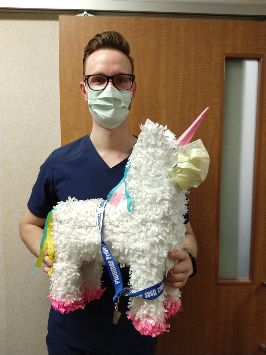 Mayo Clinic Neurology Residency ARZ (@mayoazneurores) on Twitter photo Even our stroke alert unicorn is staying safe and #maskedup on night float with PGY-2 Dr. <a href="/GritschDavid/">David Gritsch, MD, PhD</a>! Even our stroke alert unicorn is staying safe and #maskedup on night float with PGY-2 Dr. <a href="/GritschDavid/">David Gritsch, MD, PhD</a>!