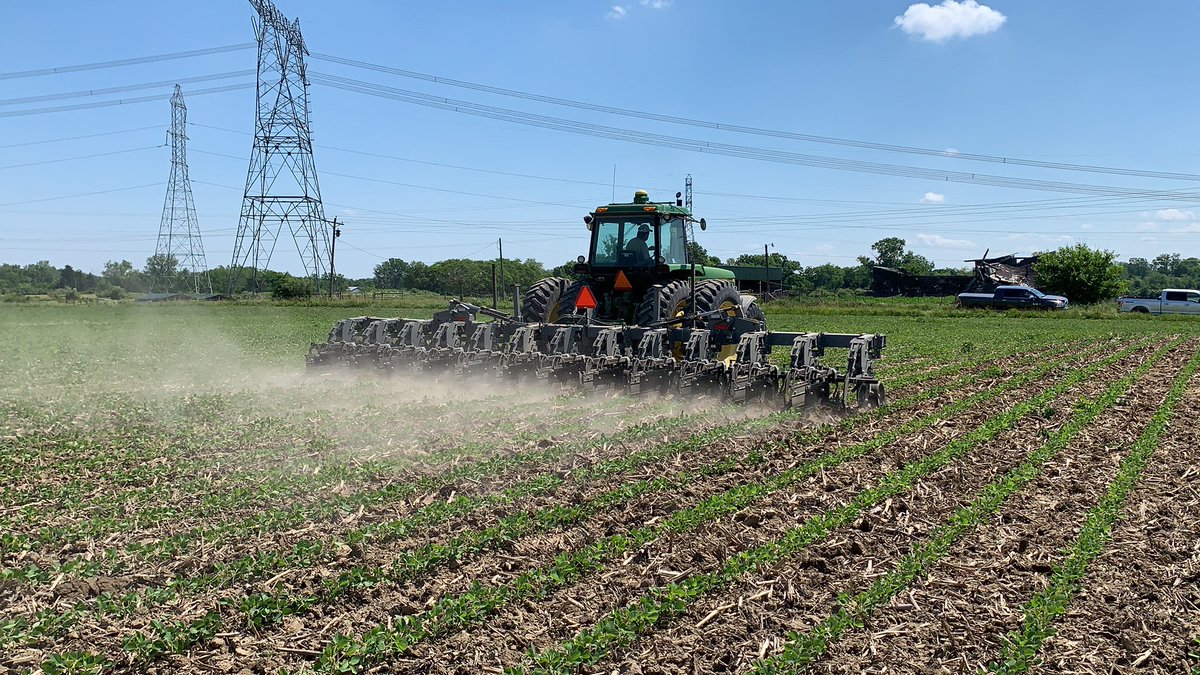 Ground is getting hard, but yesterday was a beautiful day to have the <a href="/HinikerCompany/">Hiniker Company</a> rep out to help get a new cultivator dialed in.