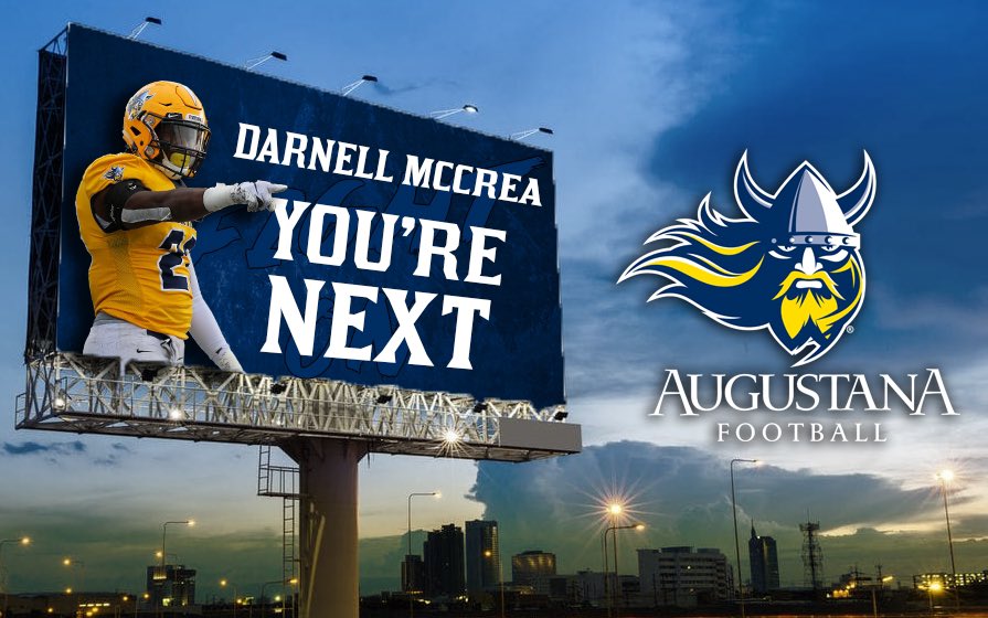 MccreaDarnell's tweet photo. After a great conversation with @CoachChaseKing I’m Blessed to receive an offer from Augustana University. @AugieFB https://t.co/D9hQY9LuxW