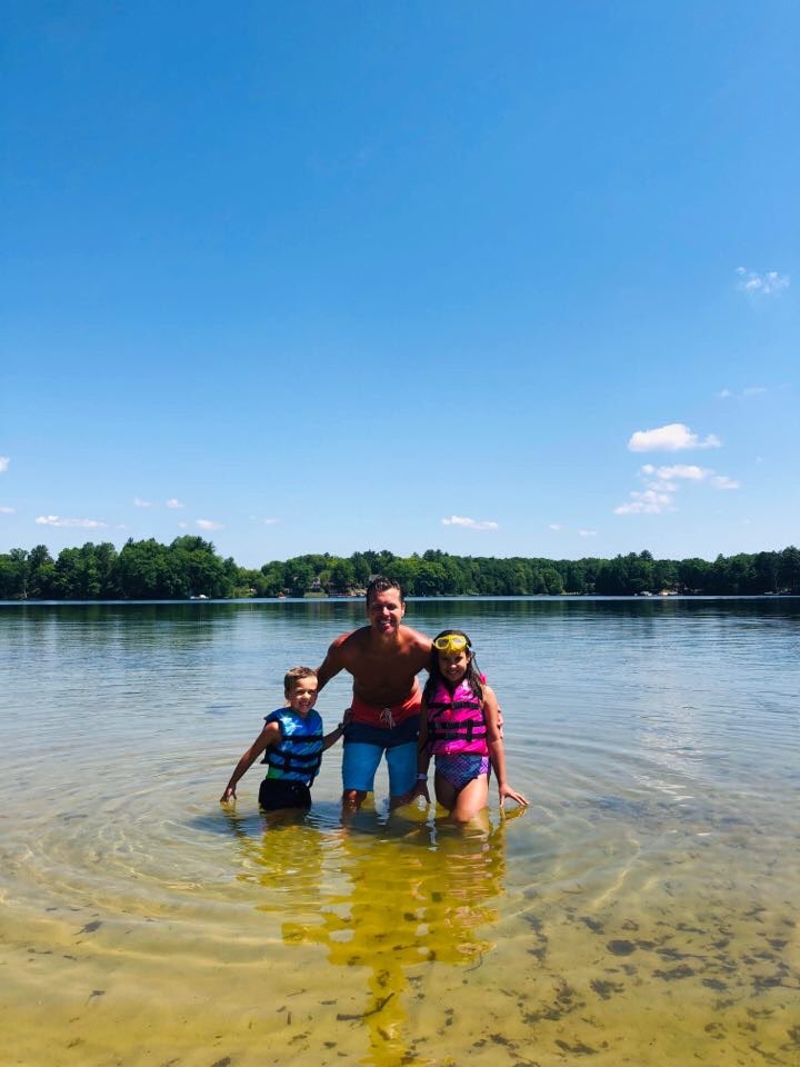 Up north with my family!