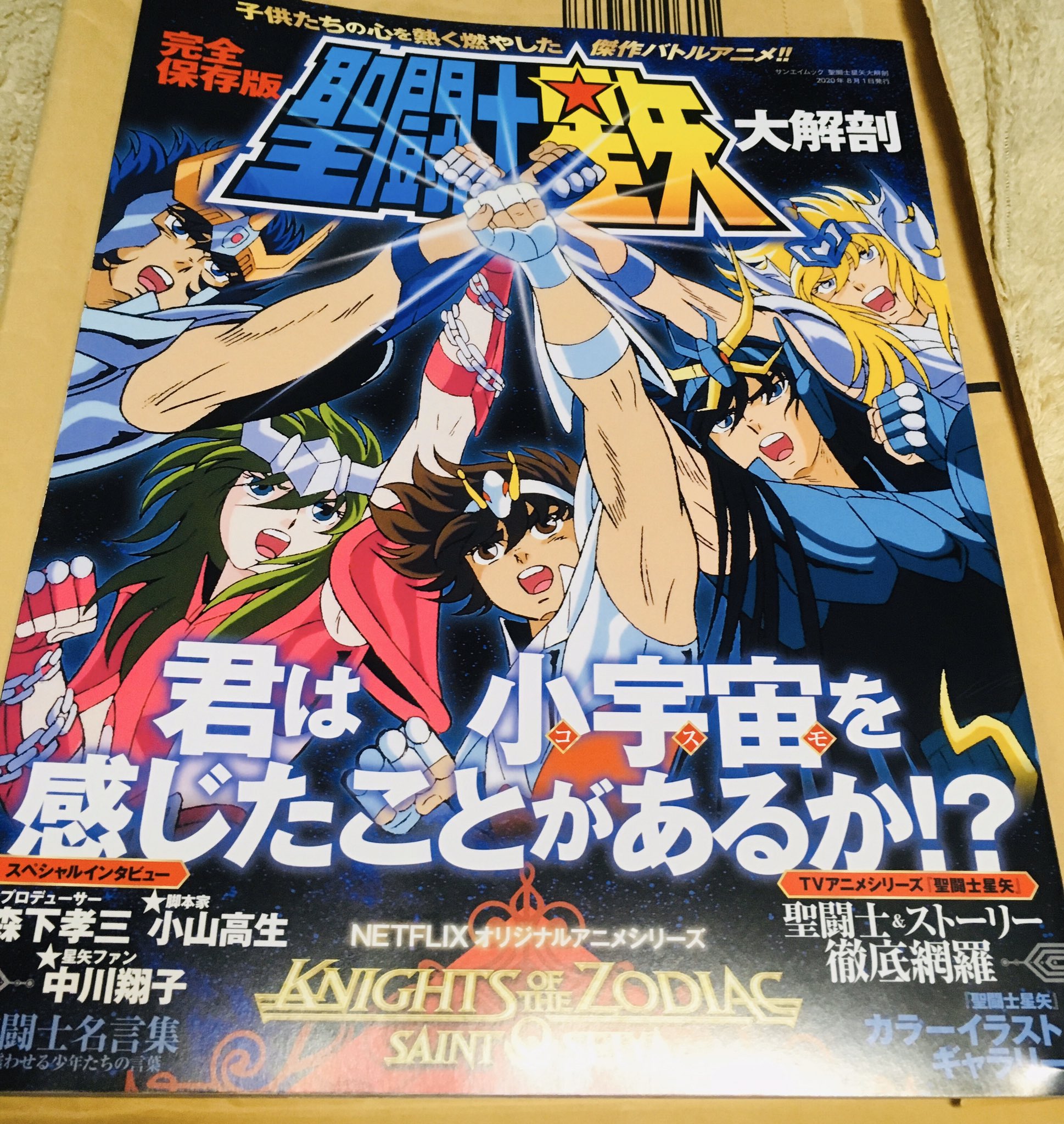 تويتر Matsuishinya على تويتر 聖闘士星矢大解剖 何とオールカラー129ページ 番宣等の版権とop2のセル画が少々 キャラクター紹介 青銅と黄金は全員見開き 他は纏めて 各話数紹介 Tv版は3枚目の通りでハーデス編以降は抜粋 地味に使える 名言集も 掲載は