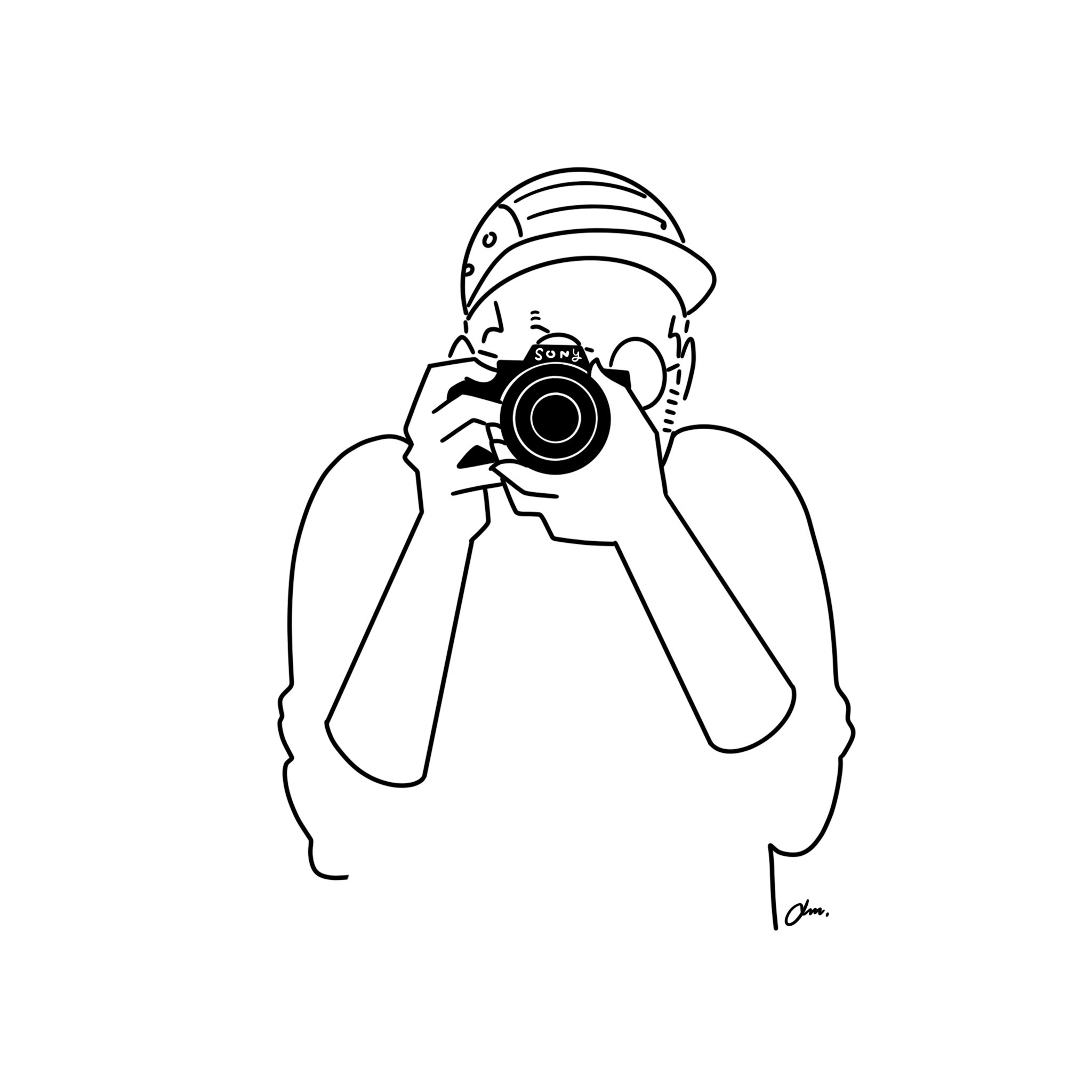 Am アム 在 Twitter 上 カメラ持ち出してお出かけしたい Illust Illustration Illustrator Artwork Lineart イラスト イラストレーター ラインアート デザイン 落書き 挿絵 シンプルイラスト モノクロイラスト Sony ii iii カメラ女子 カメラ