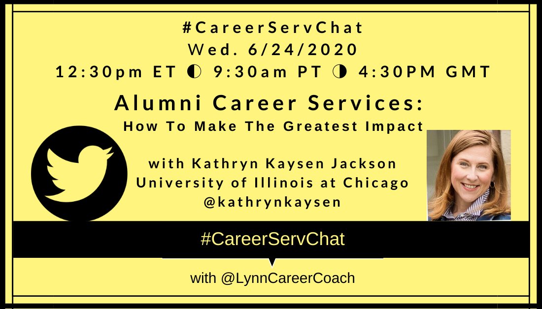 CareerServChat: June 24 at 12:30 pm ET tweet media