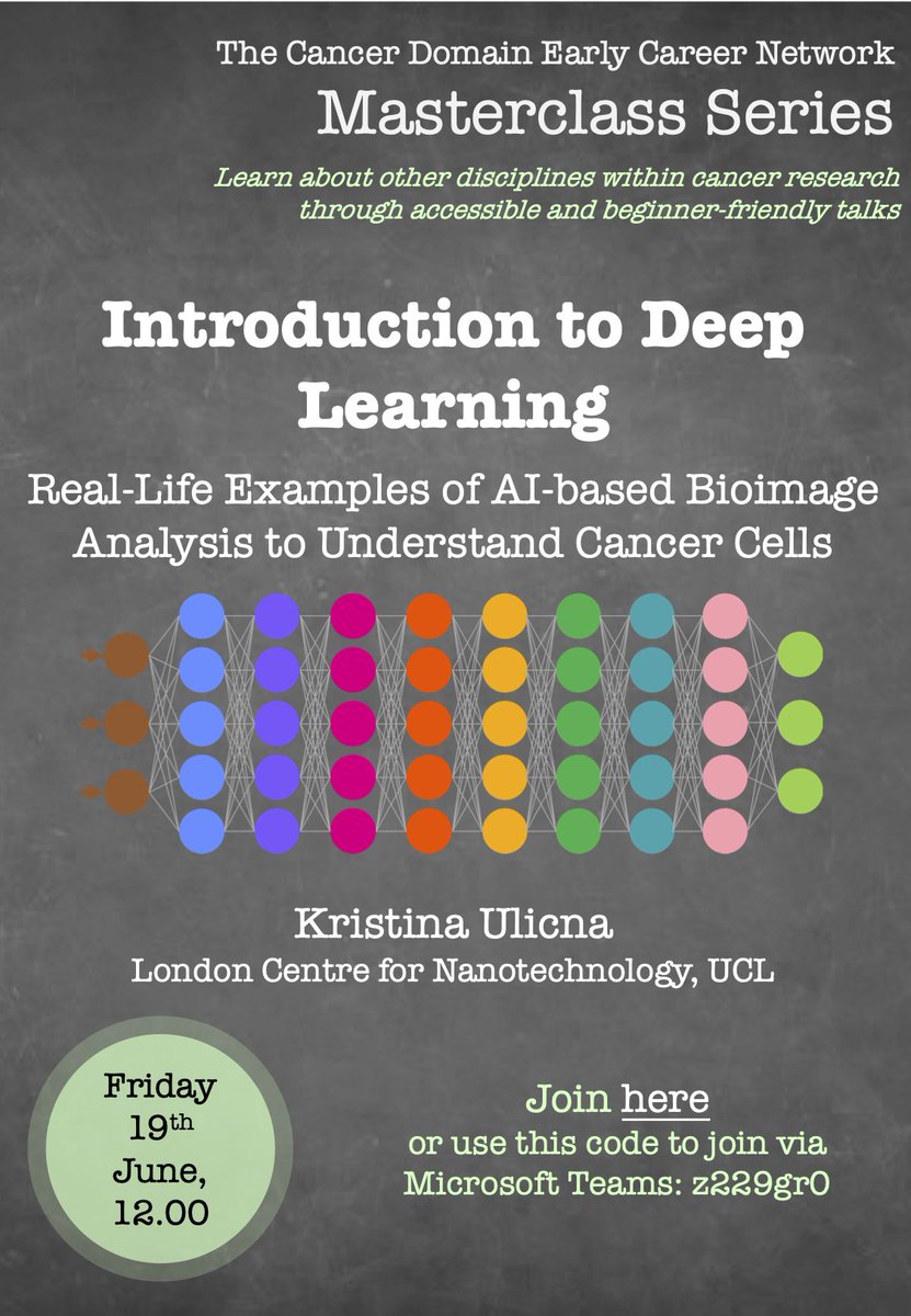 Alan Lowe (@quantumjot) on Twitter photo Please support <a href="/KristinaUlicna/">Kristina Ulicna, PhD 👩💻</a>, who is presenting her PhD work on Friday. Her work combines machine learning and imaging to study the dynamics of cell populations. Details below: Please support <a href="/KristinaUlicna/">Kristina Ulicna, PhD 👩💻</a>, who is presenting her PhD work on Friday. Her work combines machine learning and imaging to study the dynamics of cell populations. Details below: