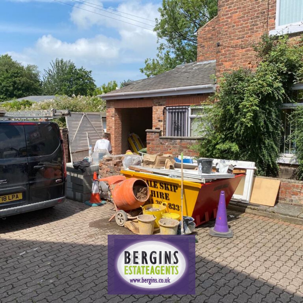 Our fantastic Bergins building team have started the extension and upgrade of our Northenden Office, giving more work space for our staff start to return to work!
.
.
.
#berginsestateagents #buildingwork #covid19 #southmanchester #northenden #berginsbuilders #workspace