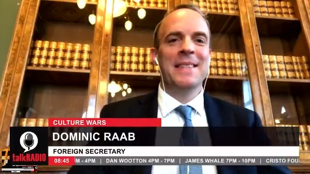 Dominic raab black lives matter twitter