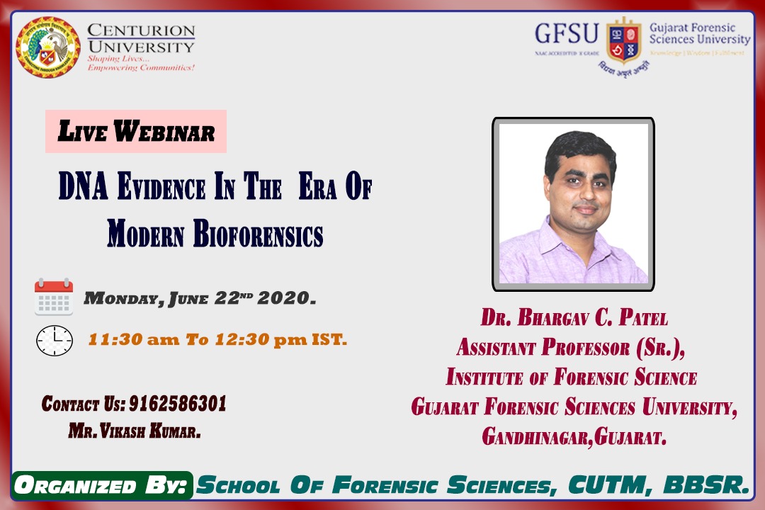 ForensicTimes's tweet image. Title: DNA Evidence in the Era of Modern Bioforensics
22th june  2020
11:30 am to 12:30 pm IST

Please Register by Given Link:
docs.google.com/forms/d/e/1FAI…

#TheForensicTimes #ForensixWebinar #ForensicEvent