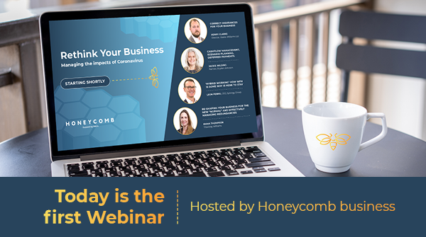 Today is the first #webinar hosted by Honeycomb business. You can still register here: bit.ly/rethink-your-b…

#businesssolutions #businessplan #returntowork