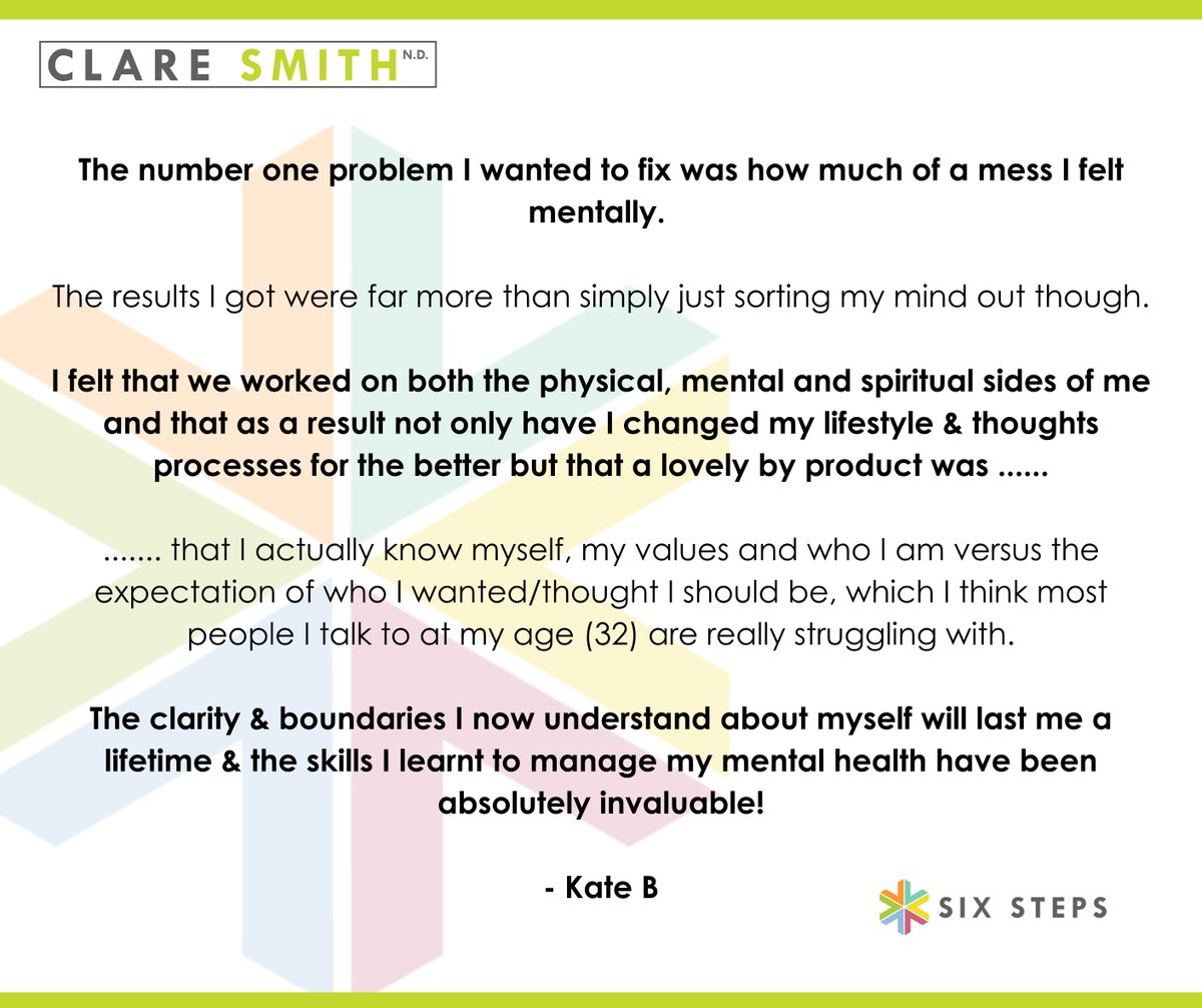 The true value of how can help is best explained by my clients.  Take look at what they have to say then click on this link to learn more of what I do : 

six-steps-transform.com/ebook

#sixsteps