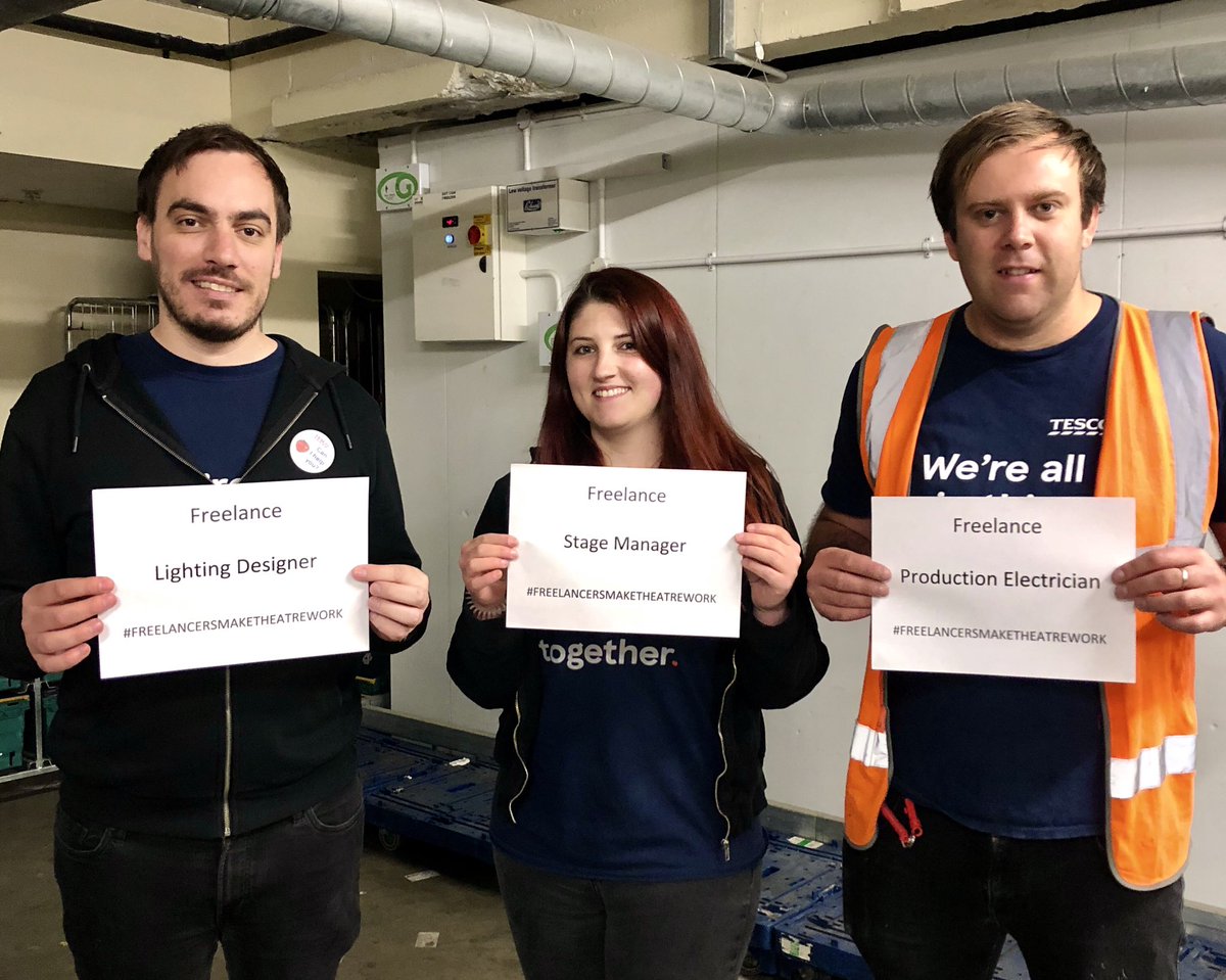 #FreelancersMakeTheatreWork #lightingdesigner #stagemanager #productionelectrician #tescotempstaff   <a href="/FreelancersMake/">Freelancers Make Theatre Work</a>