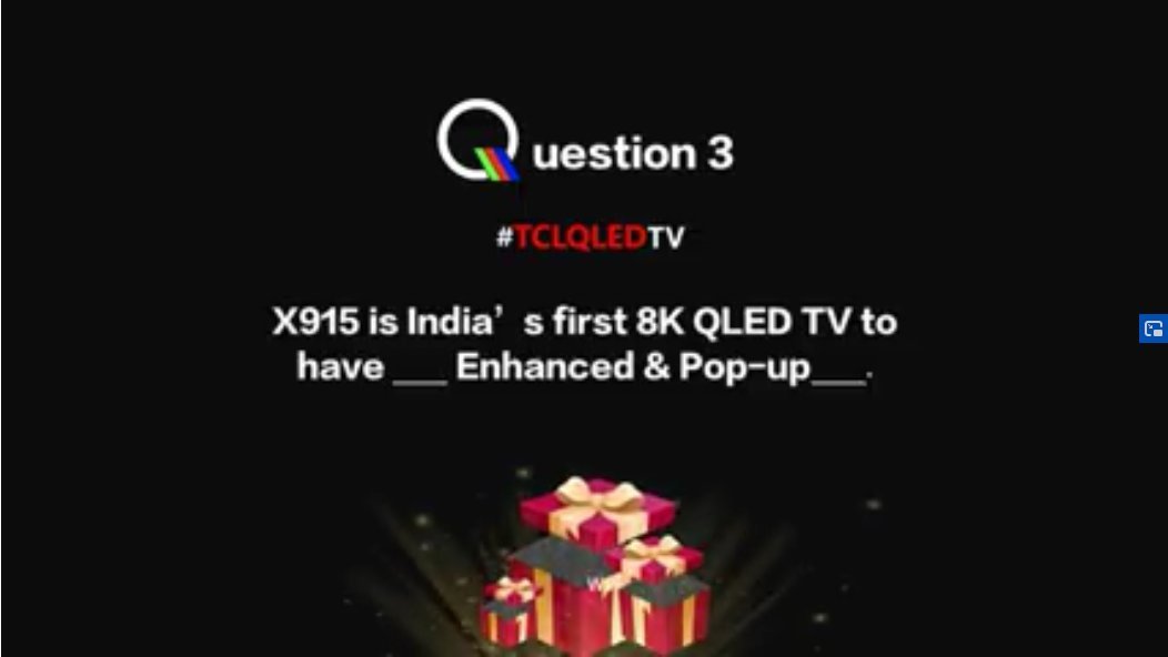 itsazeena's tweet image. 1. QLED TV
2. 8000 Direct Jobs 
3. &quot;IMAX&quot; Enhanced &amp;amp; Pop-up &quot;CAMERA&quot;
4. 120Hz MEMC &amp;amp; DOLBY Atmos
5. QLED &amp;amp; Hand Free Voice Control

#TCLQLEDTV #GoBeyondYourImagination @TCL_TV_Global
 
 #colour #sound #connectivity 
@tcl_india
