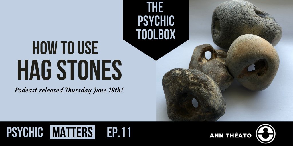 RELEASE DAY! How To Use Hag Stones with Ann Théato  Give it a listen! podcasts.apple.com/us/podcast/psy…… #podcasting #podcastlife #paranormal #psychic #sixthsense #geology #crystals #stones