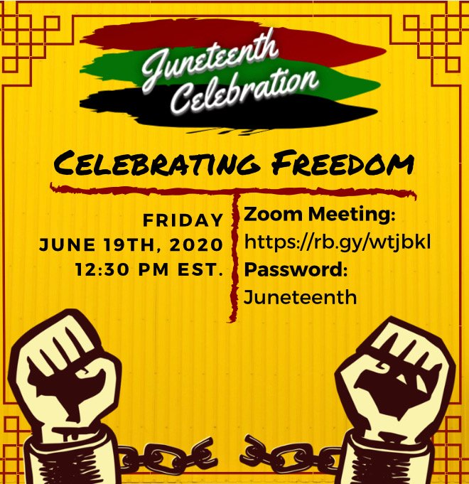 BTMISU's tweet photo. FB LIVE on Juneteenth at 12:30p! Are Black People Really Free? https://t.co/x1eb5966d5