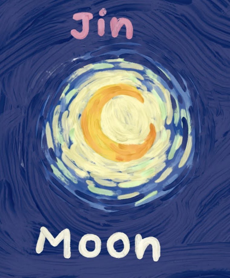In this collection, there are some songs that I take it as it is. For example, Jin’s Moon as Van Gogh’s moon in Starry Night,