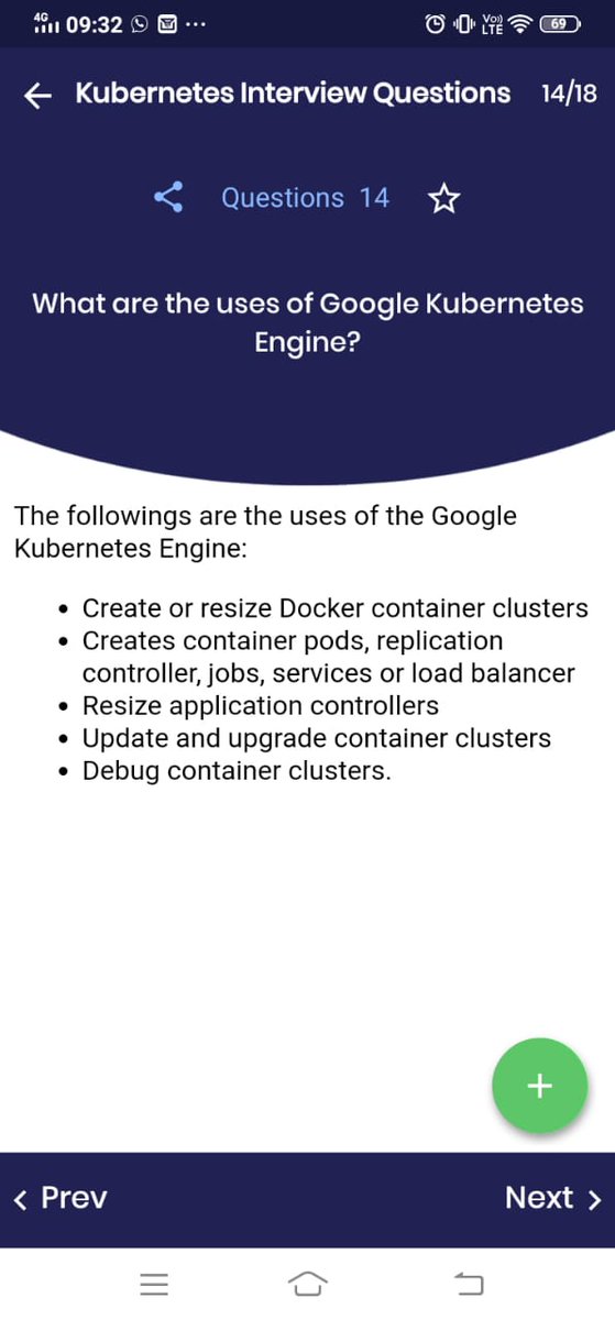 alltop_question's tweet image. 18+ Kubernetes Interview Questions and MCQ Quiz
bit.ly/3cbcSg3
If You Learn More Interview Questions So You Can Download InterviewMocks App Now
#Kubernetesinterviewquestions #interviewquestions #learing #interviews #jobinterview #interviewpreparations #interviewmocks