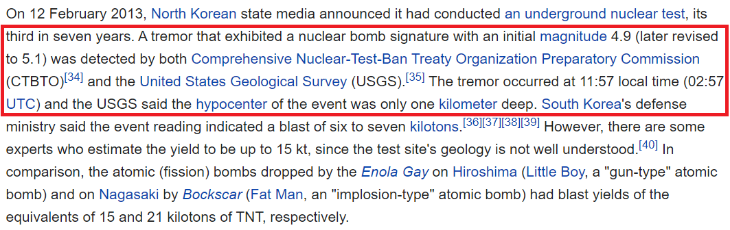 2/6...the entire world. Were DPRK damaging their environment with testing, international observers would know it immediately and sanction accordingly. This hasn't happened because the DPRK is, as Kim said above, "a responsible nuclear state." All other nuclear powers across...