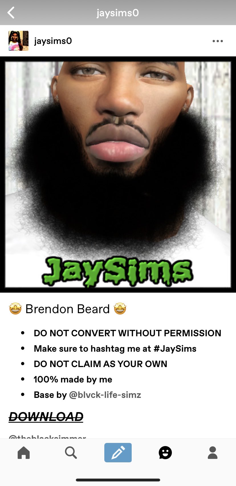 JaySims on X: New beard up for free on my tumblr! Go get it now!!  t.couSVLSy5lyQ  X