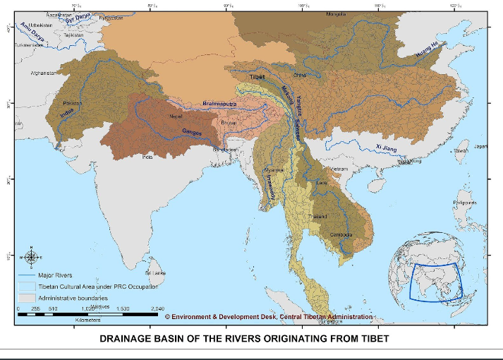 5) बौद्ध बहुसंख्यक तिब्बत को घेरने वाली कम्युनिस्ट चीन 20 वीं सदी की सबसे बड़ी त्रासदी थी। तिब्बत 1000+ वर्षों तक भारत का सांस्कृतिक, धार्मिक, ऐतिहासिक पड़ोसी थाइससे भी महत्वपूर्ण बात है कि तिब्बत एशिया की नौ प्रमुख नदियों का उद्गम है। कम्युनिस्टों ने पानी का नियंत्रण ले लिया