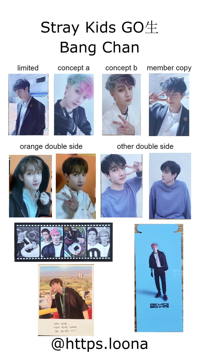 UPDATED Stray Kids GO生 photocard & album inclusion templates