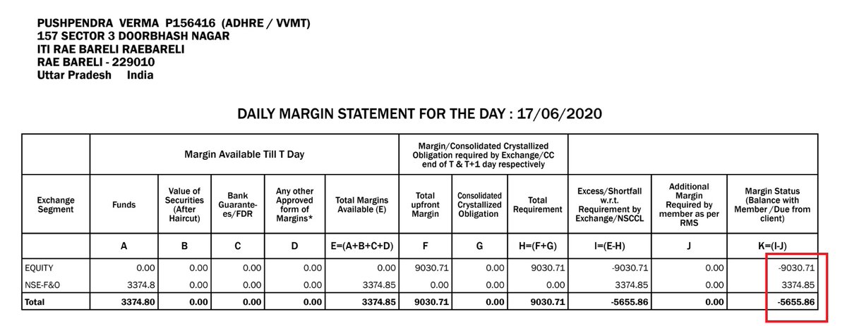 My current fund status in  @AngelBrokingLtd web, mobile & statement, all 3 showing different status. Margin in cash is forced to us, there is no way to differentiate.Using  @zerodhaonline since 5 years but never faced any such issue, their funds are so clean with no complexities.