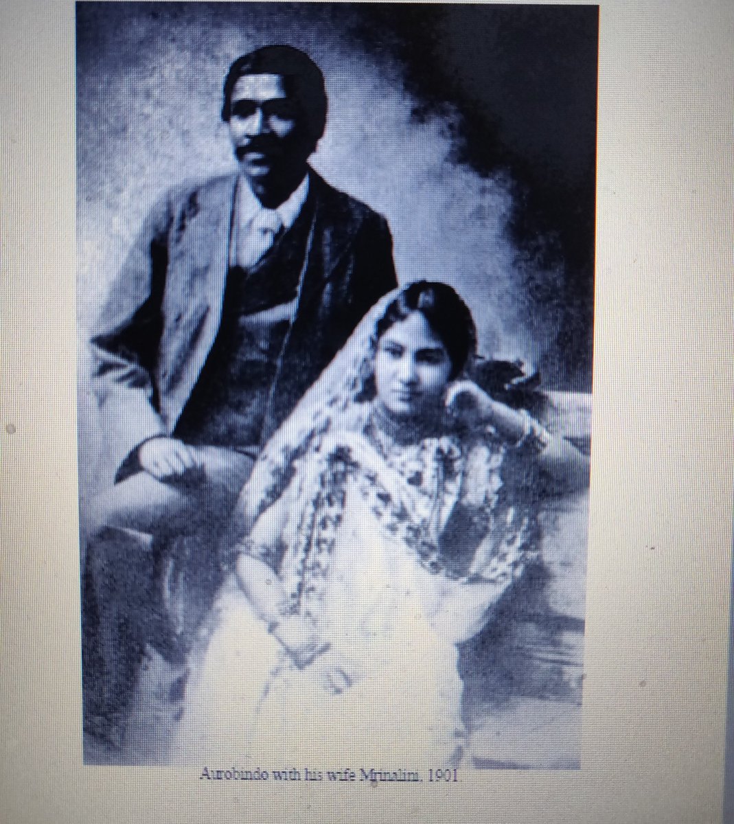 Aurobindo & his wife Mrinalini, 1901.Best part is she was a Girl from Shillong, and Aurobindo too expressed his displeasure in writing when Sylhet was separated from Bengal & attached to Assam.Will cover soon, on our Shillong Girl, Mrinalini.