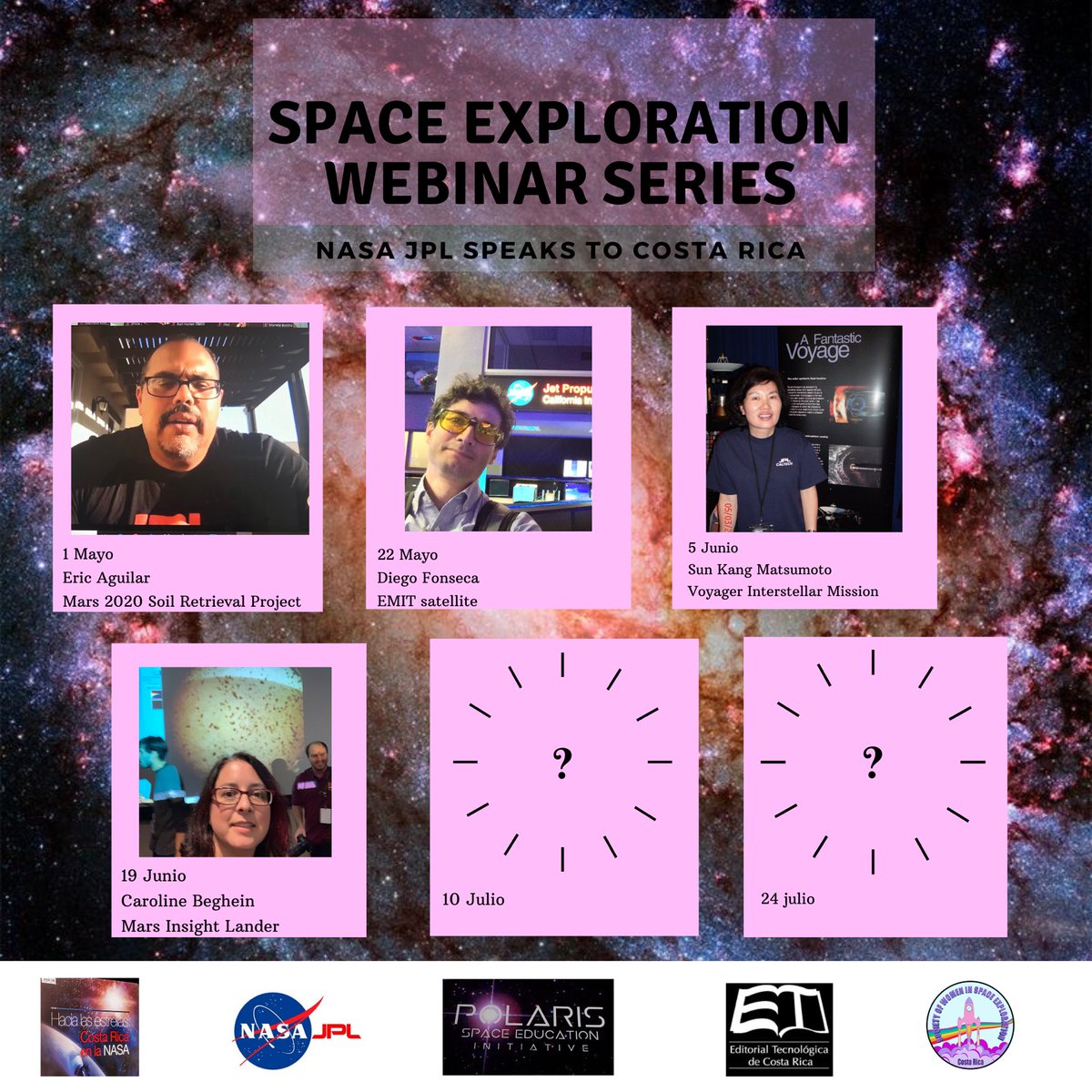 SWISE_CR's tweet image. Our JPL series are still happening this Friday we will ha professor Caroline Beghein 🙌🏼💕 so excited to hear about Mars Insight lander. Save your space: docs.google.com/forms/d/e/1FAI…