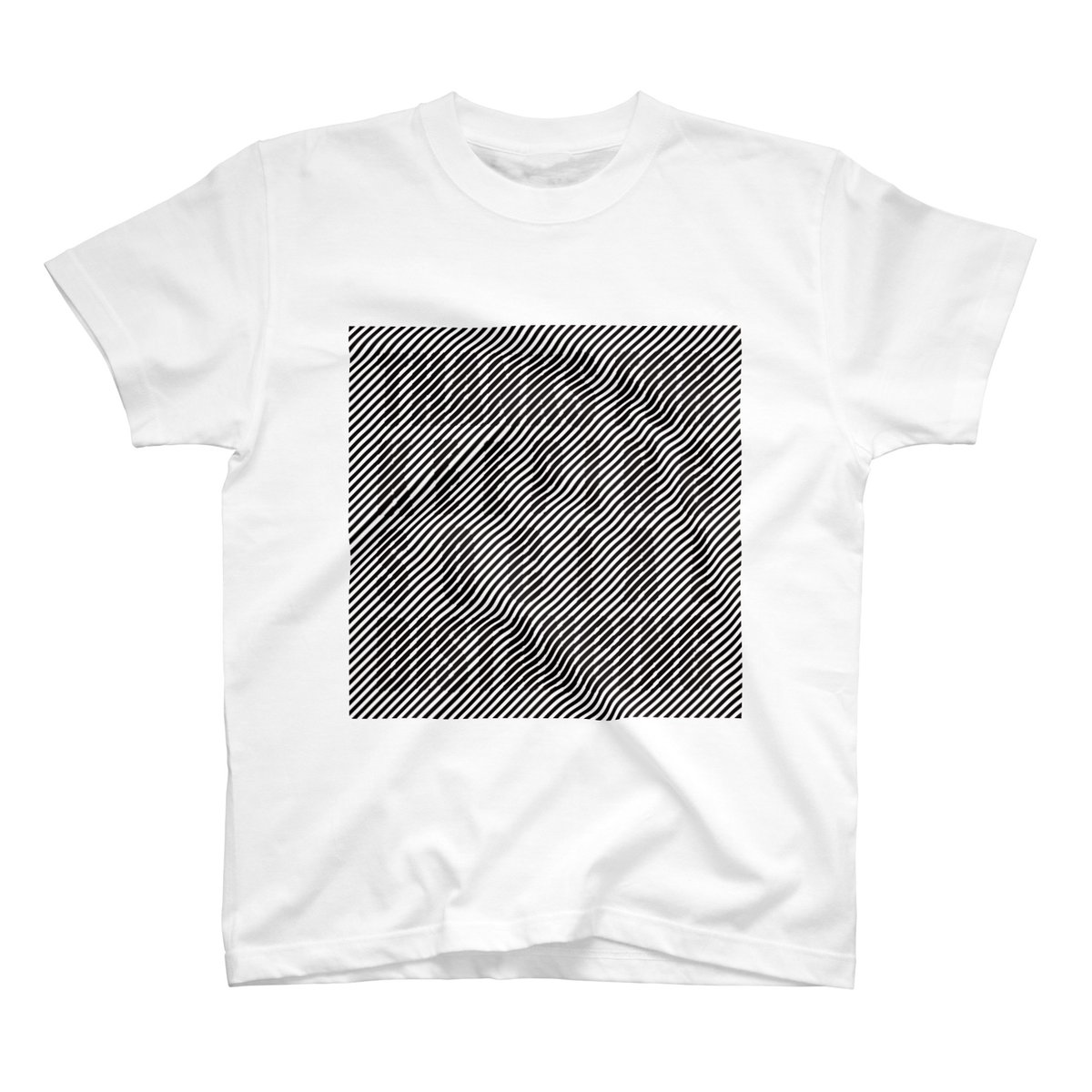 mochi__lab's tweet photo. ソーシャルディスタンスしたくなるTシャツを制作しました！👕
目の錯覚で少し離れた所から見るとメッセージが浮かび上がります。
SUZURI(@suzurijp)にて販売中です▶️https://t.co/yEFBNPPlMu
ソーシャルディスタンスの目安になってくれたら嬉しいです。
#COVID19  #ソーシャル・ディスタンシング https://t.co/YIrPd5qIze