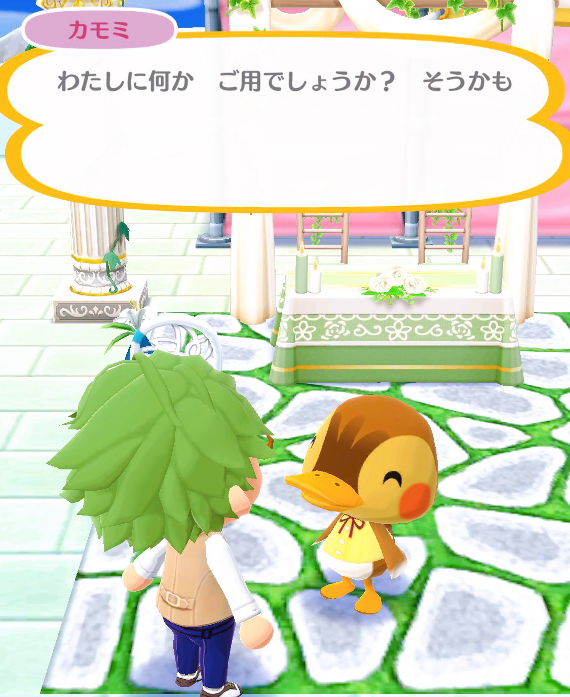 まみたす ポケ森 お ひ る休みは ウキウキウオッチン あっちこっち そっちこっち そうかも ポケ森 ポスト船越のあとのポストタモリ そうかも カモミは文句なしにかわいい T Co Hncbzvmf7k Twitter