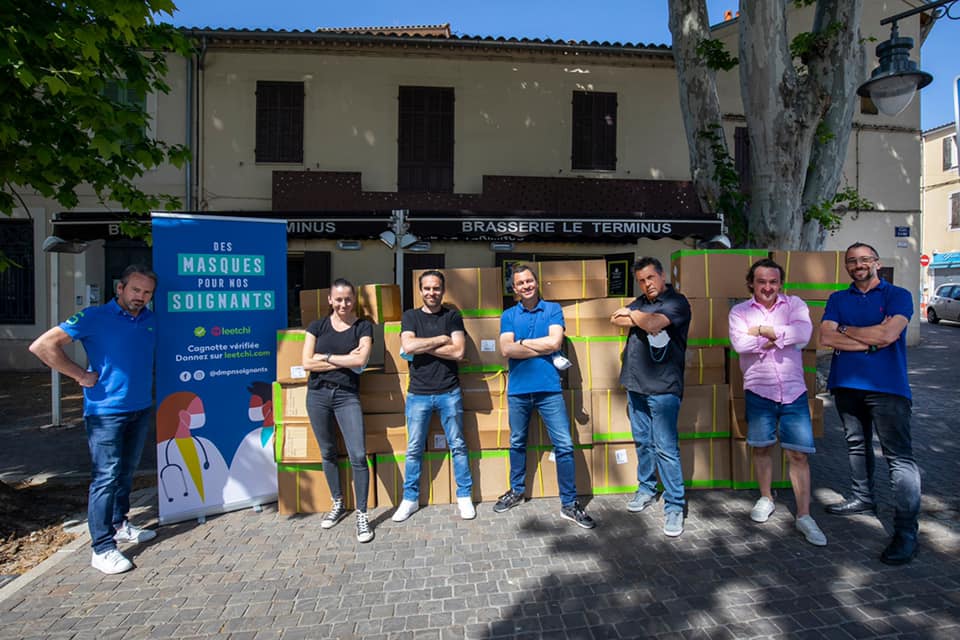 Destimed's tweet photo. #Marseille  #Desmasquespournossoignants - Fabrice Raffo: "Nous, les entrepreneurs, sommes différents, peut-être, mais dans l’urgence, on sait faire vite et bien !" ↘️https://t.co/SWsgI1L1fS
▶️72 344 € récoltés ▶️711 donateurs- 😷52 300 masques distribués https://t.co/LigTlYax0r