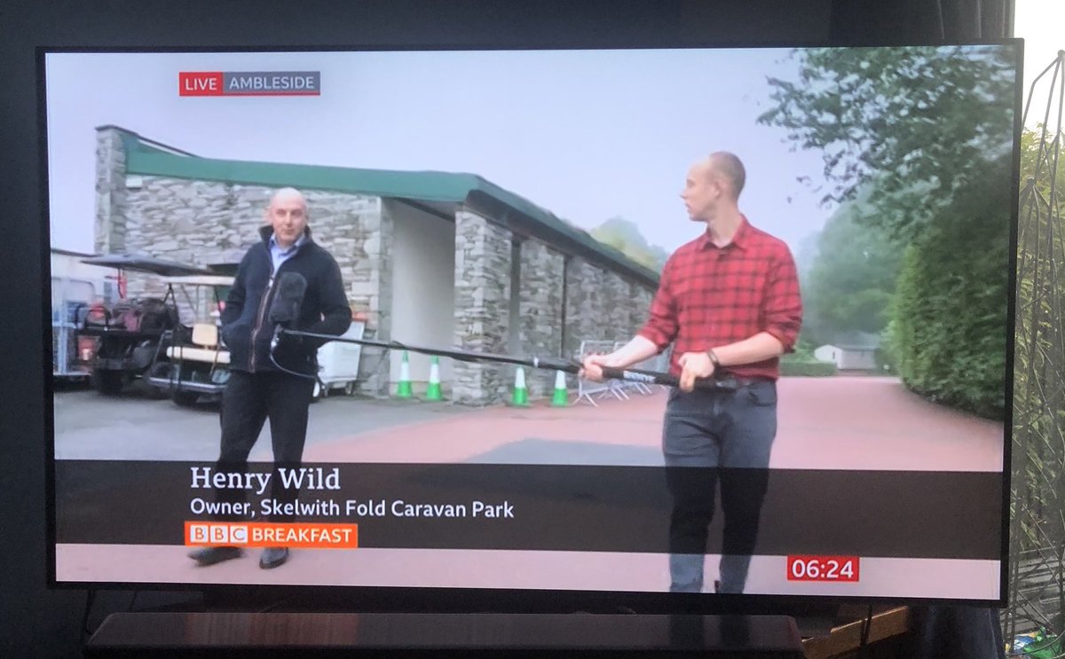 HARPA_UK's tweet image. .⁦@BBCBreakfast⁩ focus on holiday parks as we prepare to reopen ⁦@lakescaravans⁩ with ⁦@HenrydeWild⁩
