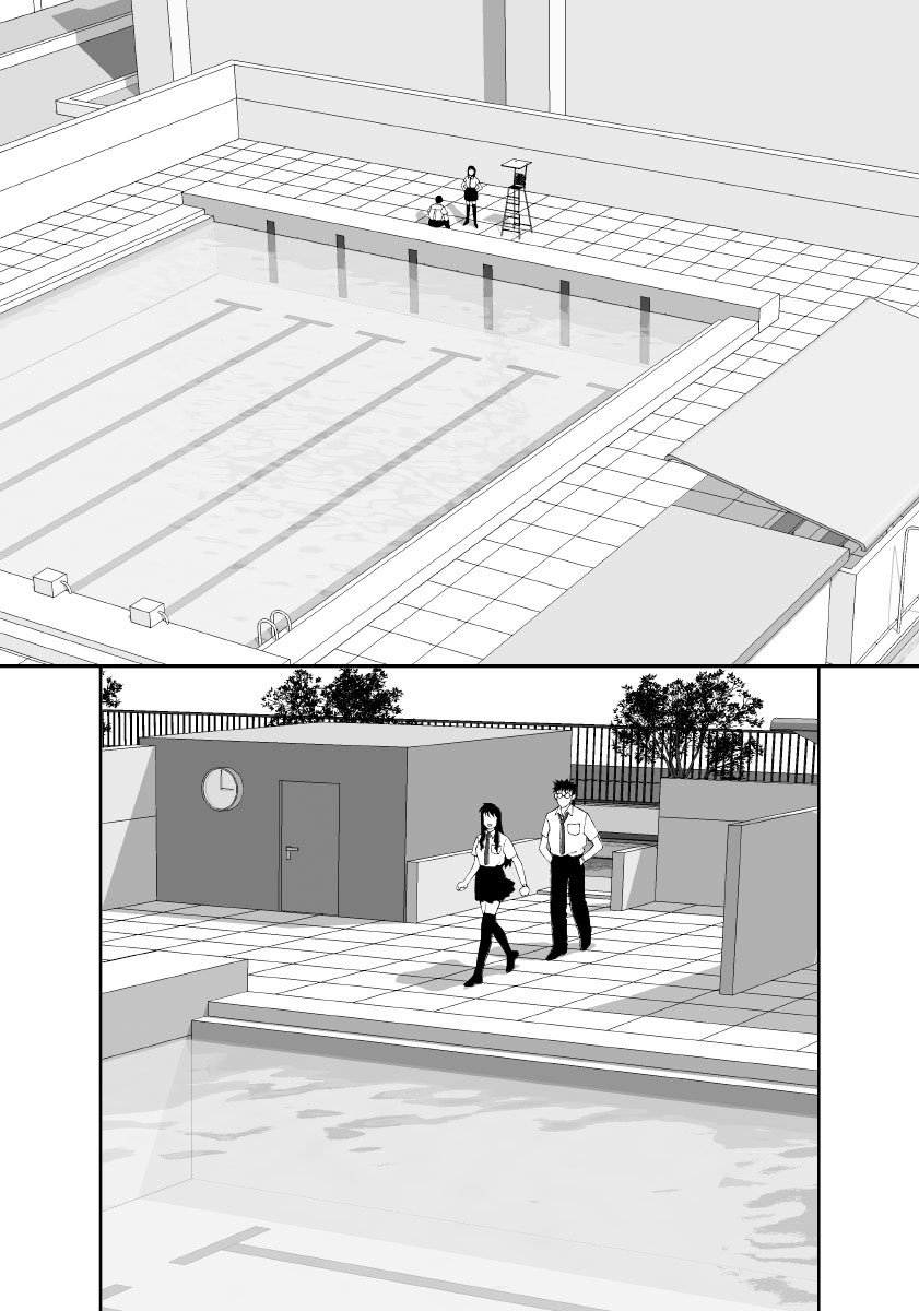 愚作「かごめかごめ」からセリフ無し絵その,10
この頃の漫画はペン入れの時にフキダシも描いてた場合もあるので消せないページもあります
擬音も消せる時だけ消しています
色々悪あがき修正もしています
_φ(°ー°;)
モノクロのバックにも3Dを使い始めましたが、当時の3Dソフトは高すぎです(泣)