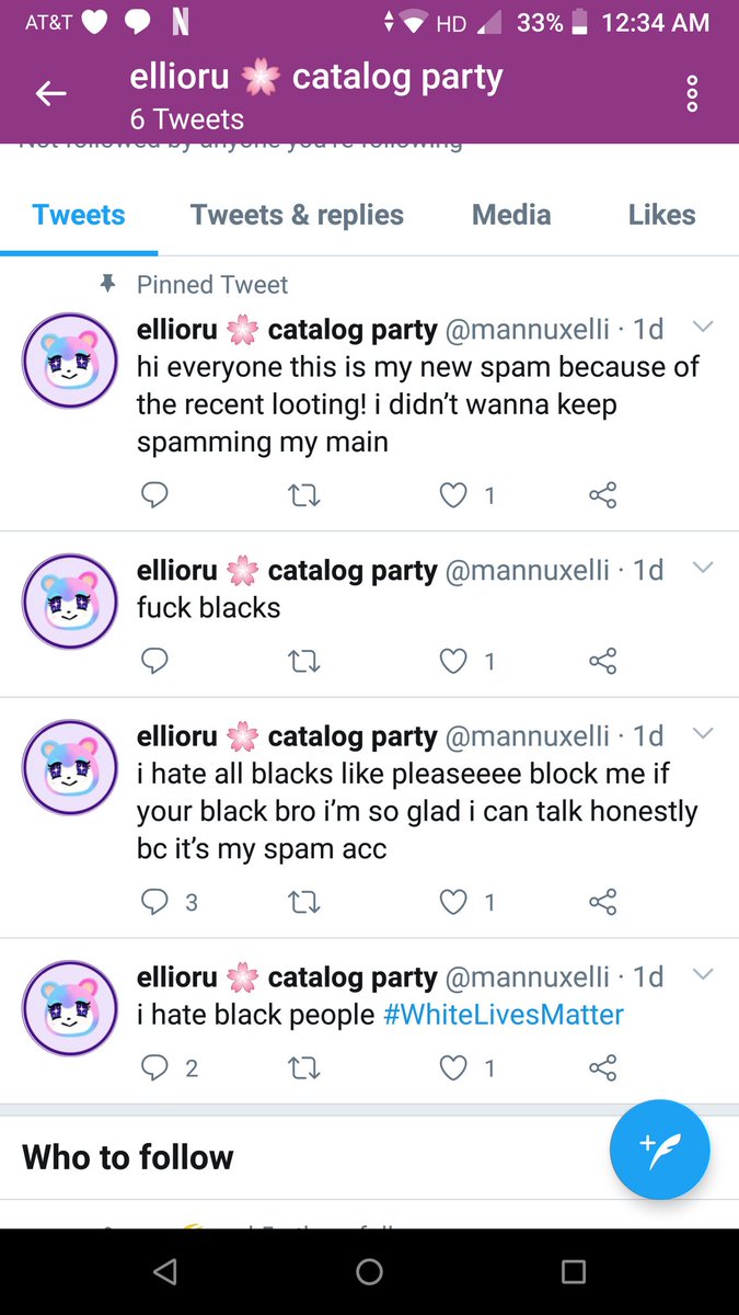 Wait nope they're racist. This is the fake account they created pretending to be the op from the Facebook post@mannuxelIi