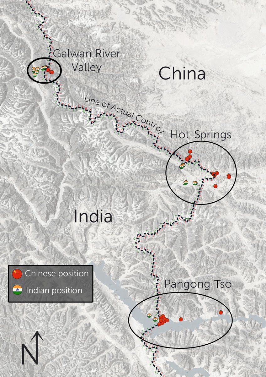 THREADToday, I released a short report into the location of Chinese & Indian forces along 3 hotspots @ Ladakh sector, using satellite imagery from May and June.Please check it out here if you're interested.  https://www.aspistrategist.org.au/satellite-images-show-positions-surrounding-deadly-china-india-clash/All hotspots have seen a significant build up.