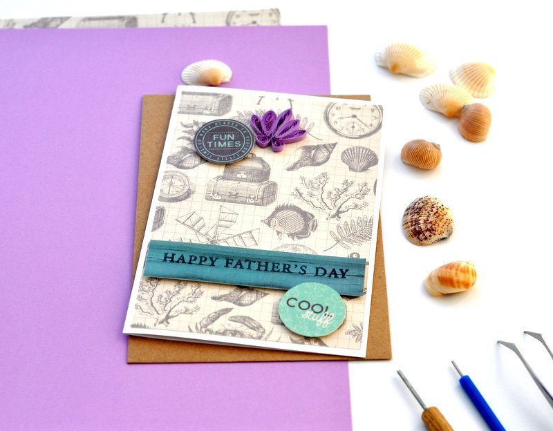 Beach theme #fathersday #greetingcards #quillingcard #quilledcard #etsyau #handmadecards #cardfordad #fathersdaycards etsy.me/2ACATzS