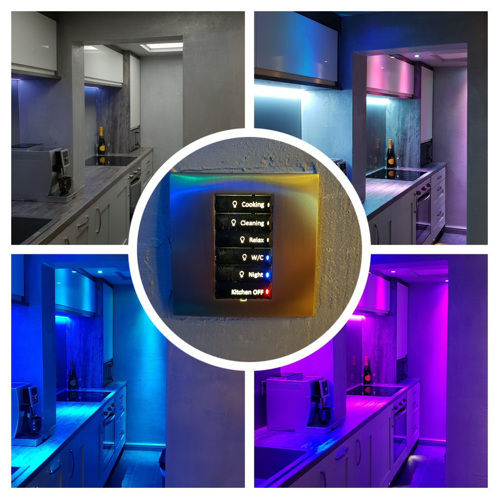 Your Room - Your Way
Discover more than the standard All ON/All OFF with mood lighting control. From bright white for Cleaning to low level Fridge Raider mode, @ashwaysmarthomes we have all your moods covered. #ashwaysmarthomes #smartsynergy #smartsynergyuk #smarthome