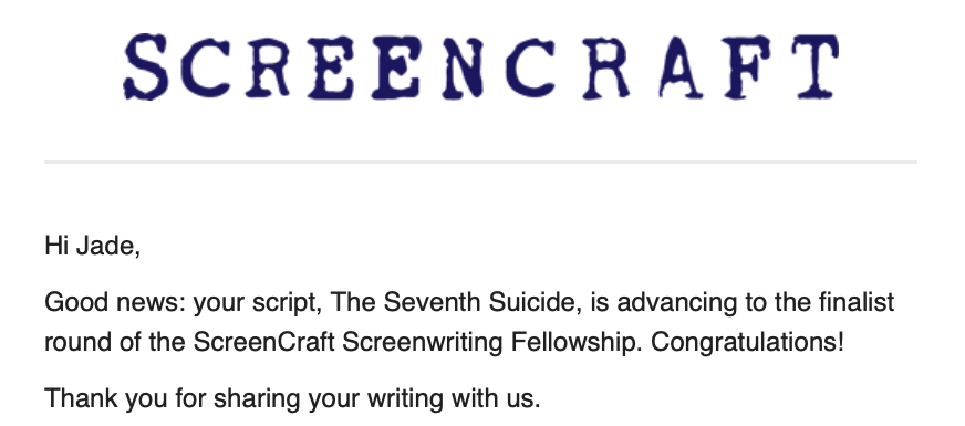 nightmare_kidz's tweet photo. Honored and a little bit in shock. Top 3, were coming for you! #screencraft #fellowship #HorrorFamily #HorrorMovies #blackwriters #NativeTwitter #blacktwitterSA #NativeAmerican https://t.co/cRdJhD30d8
