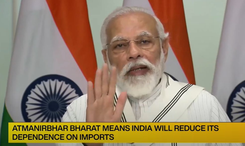 India will reduce its dependence on imports, we will save lakhs of crores of foreign exchange and use it for benefit of our poor people, we will develop resources domestically - PM  @narendramodi explains meaning of  #AatmaNirbharBharat