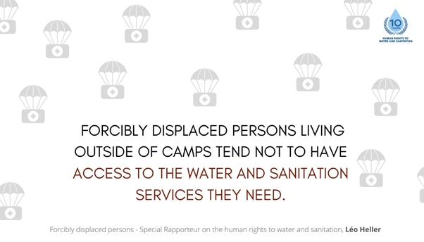 Forcibly displaced persons living outside of camps are often ‘invisible’ – left out of monitoring and humanitarian aid provision, and their human rights unprotected. #HRWASH2020  #refugees  #RefugeeWeek2020 More:  http://tiny.cc/04kuqz 