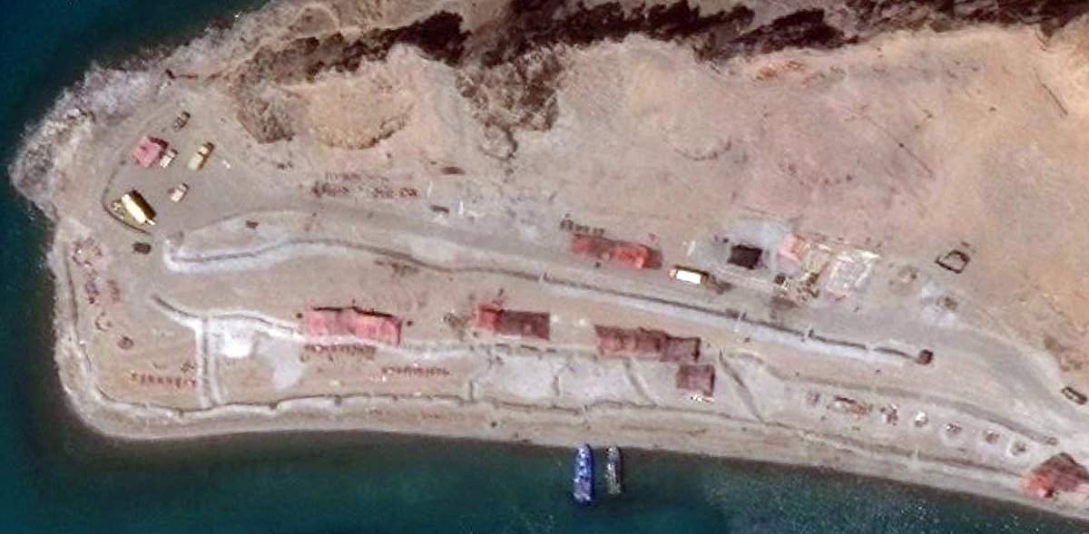 For example, the beach on which there were clashes in 2017 is now an extremely build up Chinese position, with around 10 structures that are dug in with trenches, and boats anchored at the peninsula.