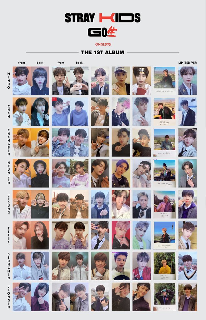 stray kids go生 photocard list✨ #StrayKids_GodsMenu #StrayKids