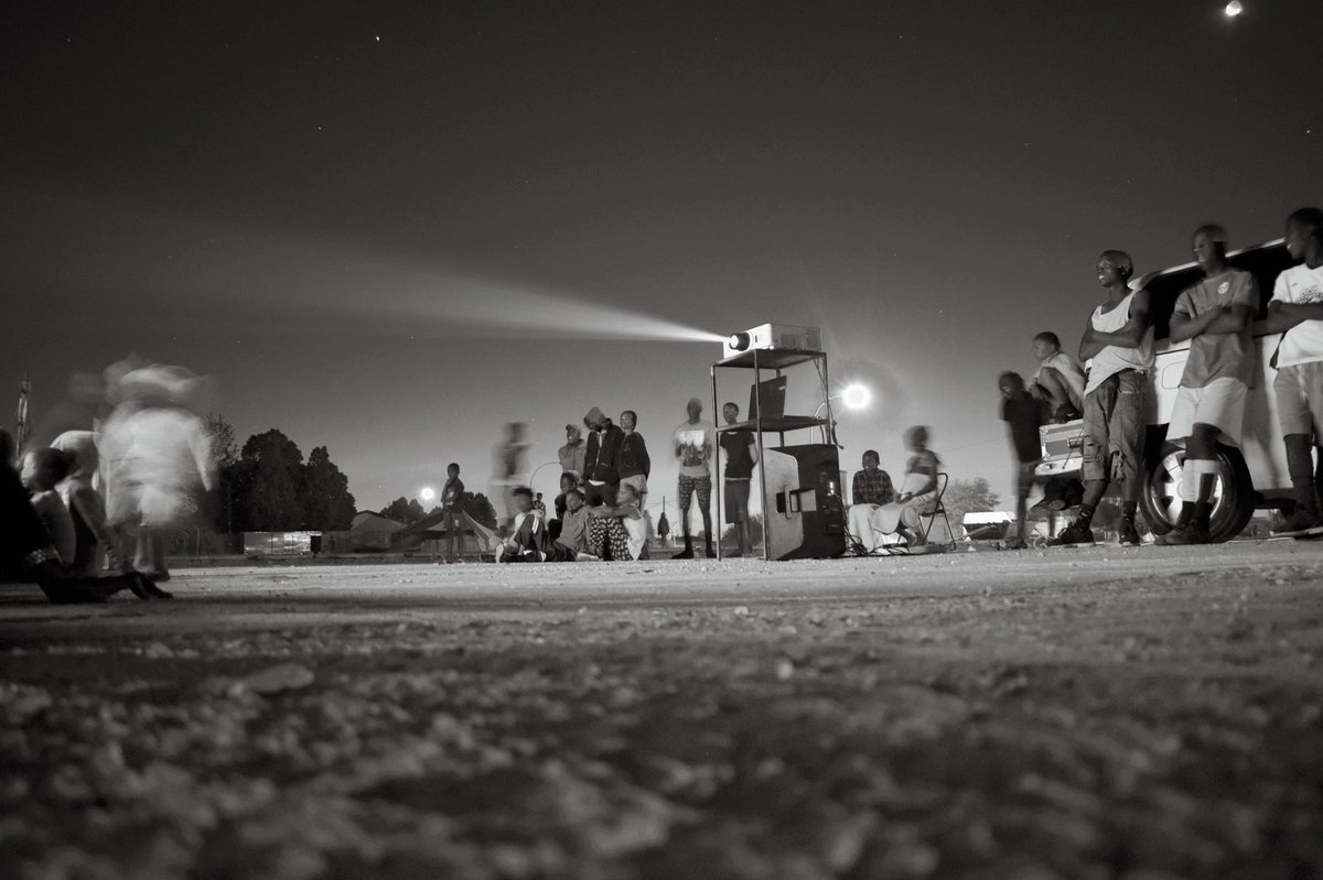 DecolonizingG's tweet image. Production of Gendered Spaces (Owela Festival) 

With the Gameente youth, for a moment, we transformed this space, from a male dominated ‘soccer field’  into a public cinema. Using the ‘Night’ to question access + safety for women in public spaces!