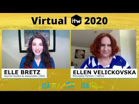 EvanKirstel's tweet image. ITW 2020: @telXira’s Ellen Velickovska Talks Messaging  @YouTube
 via #JSATV #ITW2020 
@telecompr @JSATV