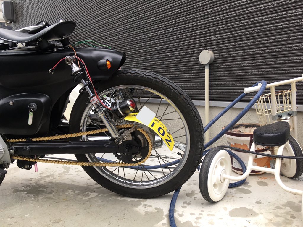 G1]①イージーライダース スーパーカブ エイプ サイドマウントプレート