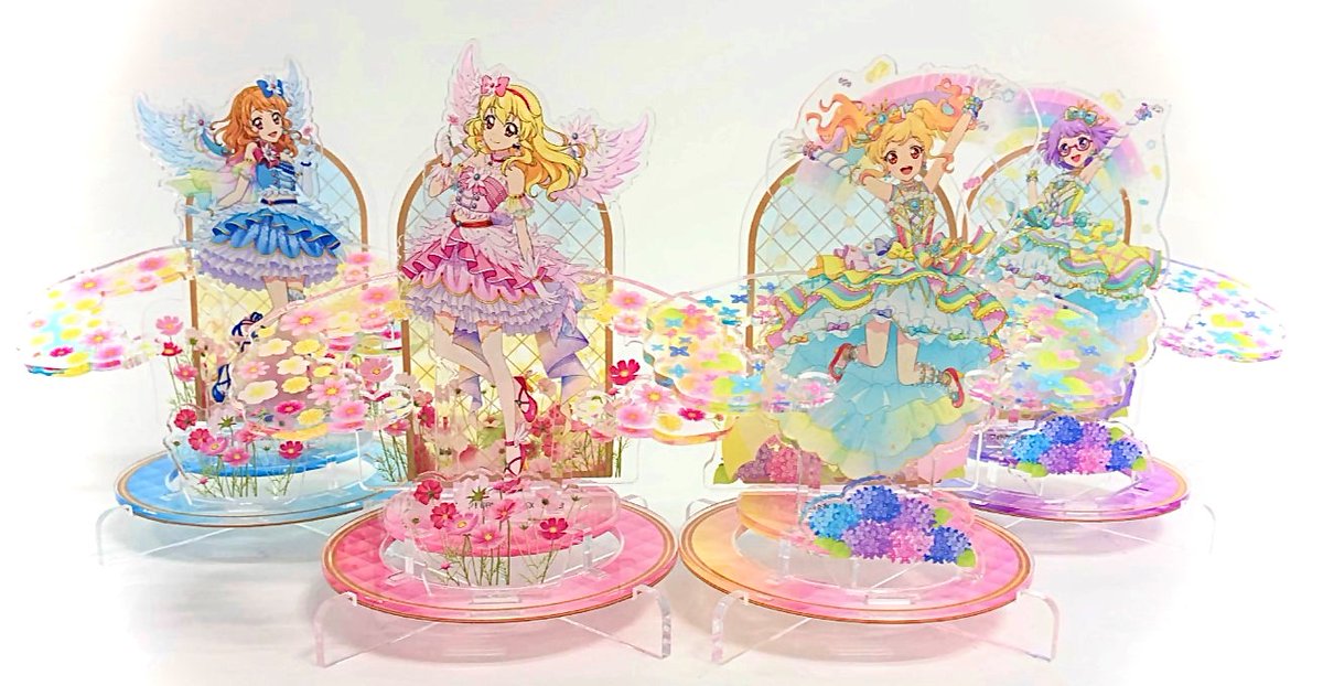 新商品 アイカツ 10周年 アクリルアートスタンド 2種セット asakusa.sub.jp