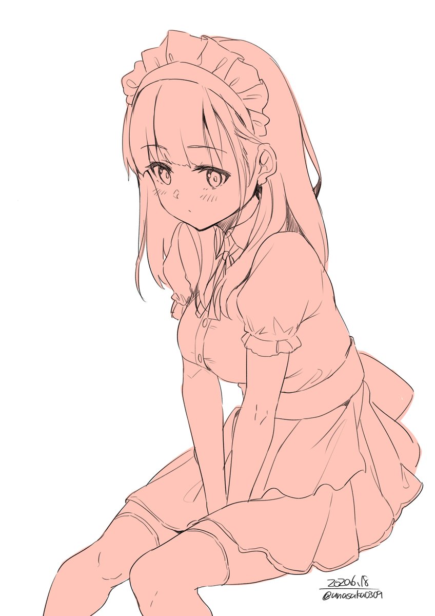 「メイド服 」|うなさか///冬コミ新刊🍈委託中のイラスト